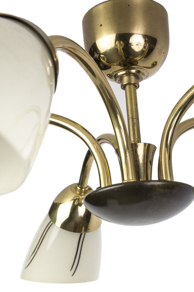 Beautiful 1950's German Mid-Century Modernist Chandelier - Art Deco Antiques
 - 5