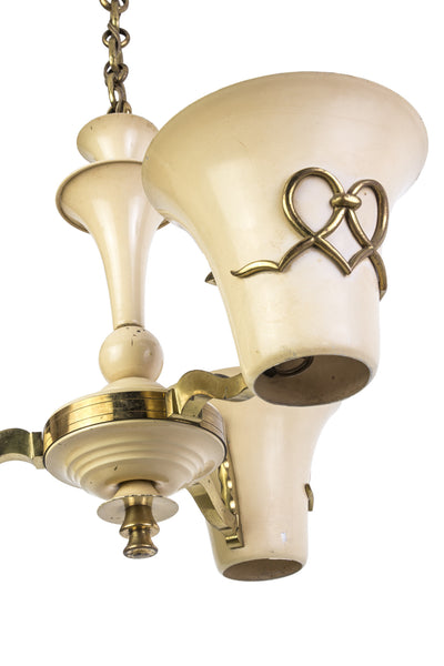 Wonderful French Tole Chandelier By Petitot - Art Deco Antiques
 - 4