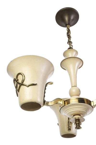 Wonderful French Tole Chandelier By Petitot - Art Deco Antiques
 - 5