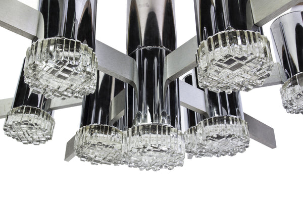 Gorgeous 1960's Mid-Century Modernist Chandelier By Sciolari - Art Deco Antiques
 - 2
