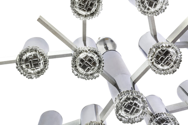 Gorgeous 1960's Mid-Century Modernist Chandelier By Sciolari - Art Deco Antiques
 - 6