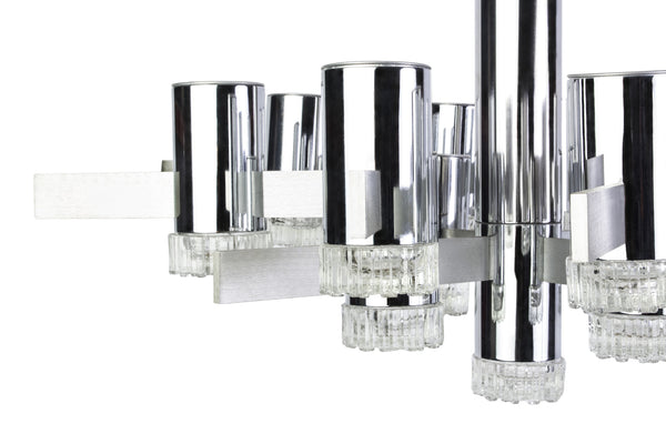 Gorgeous 1960's Mid-Century Modernist Chandelier By Sciolari - Art Deco Antiques
 - 3