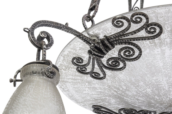 Stunning Art Deco Chandelier By Daum-Nancy - Art Deco Antiques
 - 5