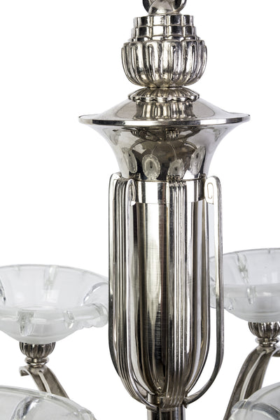 Exceptional French 1930's Art Deco Chandelier By Petitot - Art Deco Antiques
 - 5