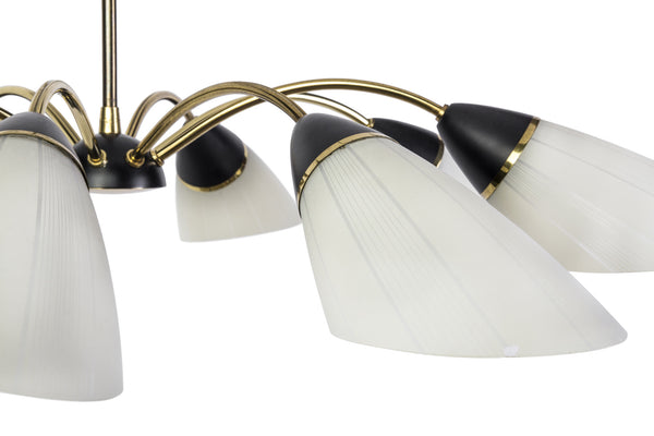 Beautiful 1950's German Mid-Century Modernist Chandelier - Art Deco Antiques
 - 4