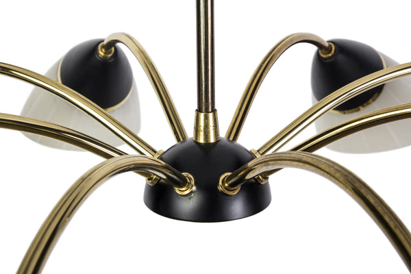 Beautiful 1950's German Mid-Century Modernist Chandelier - Art Deco Antiques
 - 5