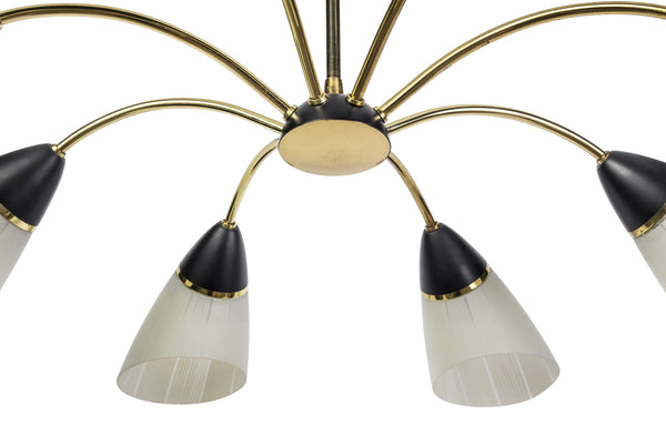 Beautiful 1950's German Mid-Century Modernist Chandelier - Art Deco Antiques
 - 2