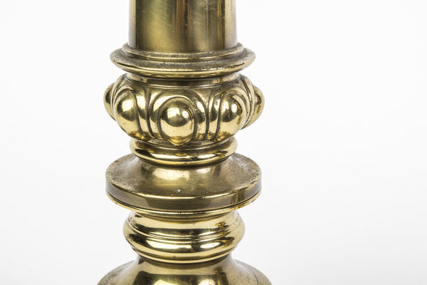 Pair of Mid-Century Modernist Brass Lamps By Stiffel
