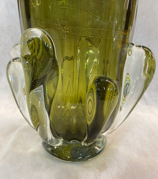 Pair Of Italian Murano Glass Vases
