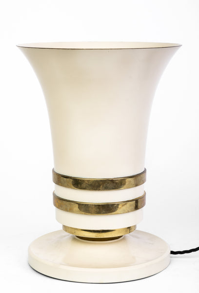 Elegant 1930's Art Deco Torchiere Table Top Lamp