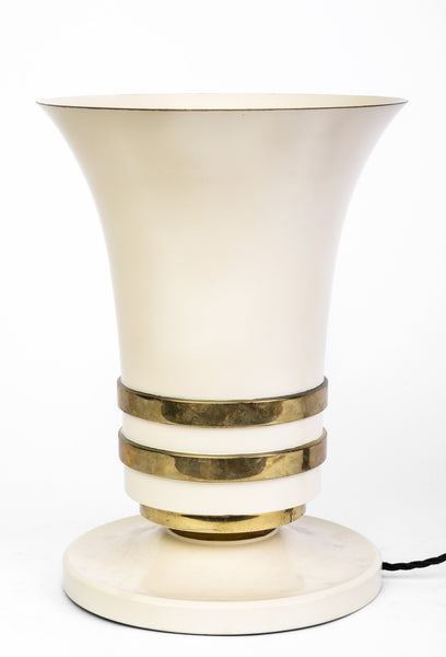 Elegant 1930's Art Deco Torchiere Table Top Lamp
