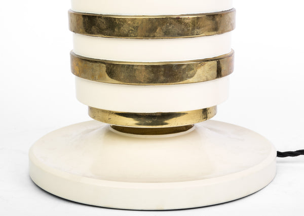 Elegant 1930's Art Deco Torchiere Table Top Lamp