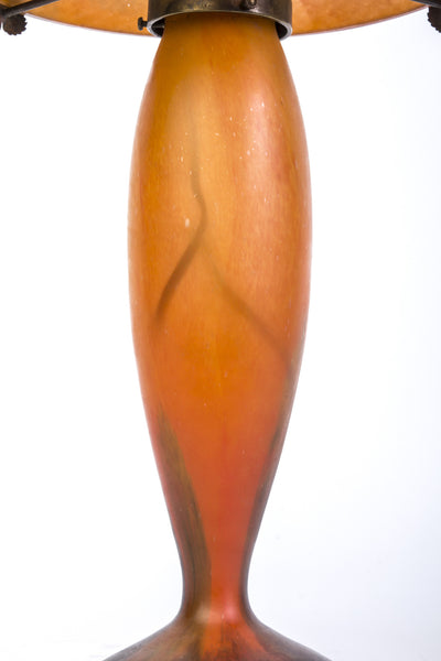 Gorgeous 1920's Art Deco Table Lamp By Schneider - Le Verre Francais