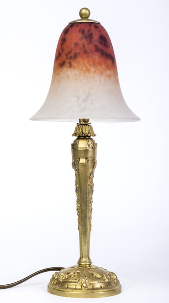 Wonderful 1920's French Art Deco Bronze Table Lamp Signed by Charles Schneider