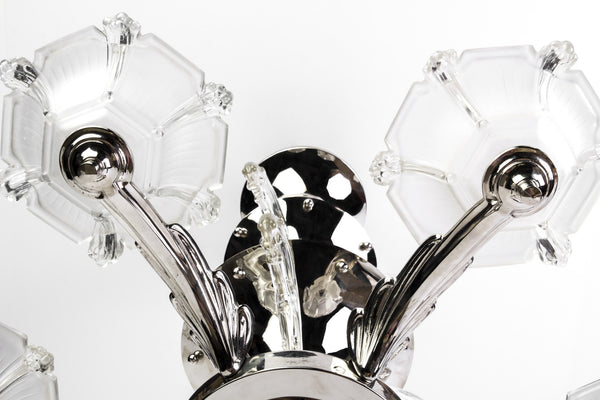Impressive 1930's French Art Deco Chandelier Signed By Petitot - Art Deco Antiques
 - 6
