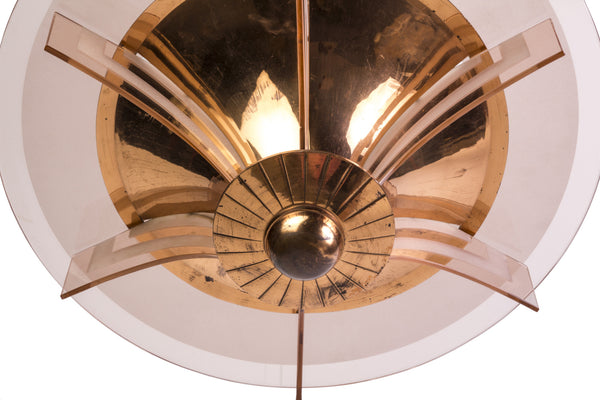 Stunning  French Art Deco Chandelier By Petitot - Art Deco Antiques
 - 4