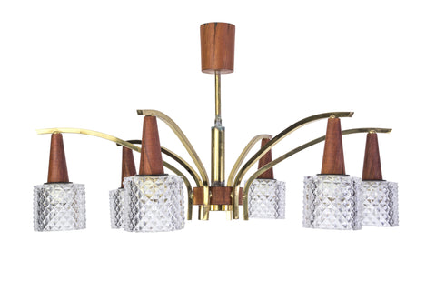 Chic 1960's Danish Chandelier - Art Deco Antiques
 - 1