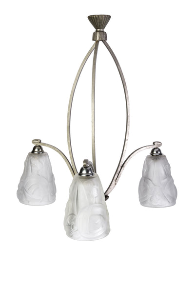 Chic Early French Art Deco Chandelier - Art Deco Antiques
 - 1