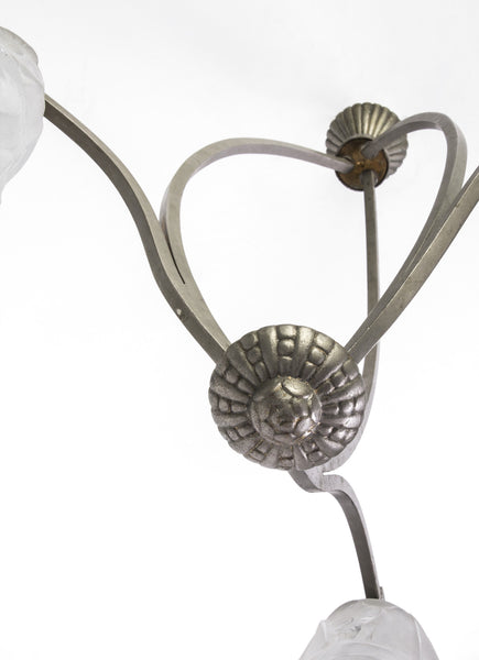 Chic Early French Art Deco Chandelier - Art Deco Antiques
 - 5