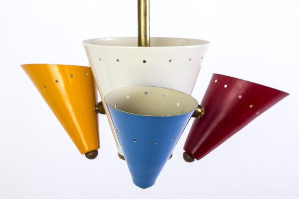 Chic 1950's Ceiling Lamp by Stilnovo Italy - Art Deco Antiques
 - 4