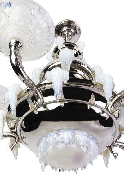 Grand French Art Deco Chandelier By Petitot - Art Deco Antiques
 - 3
