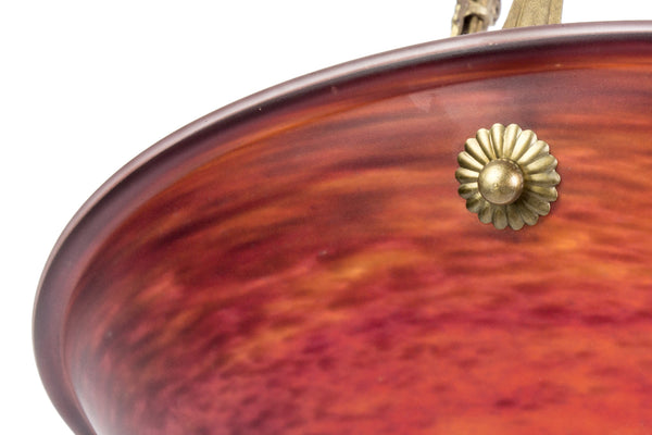 Exceptional 1920's French Art Deco Chandelier Signed By Charles Schneider - Art Deco Antiques
 - 4