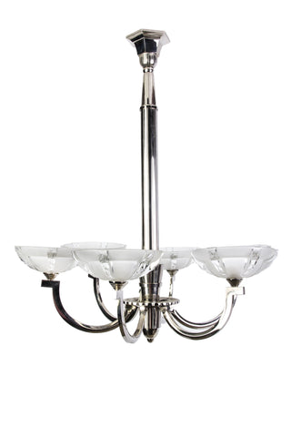 Chic French Art Deco Chandelier By Ernest Sabino - Art Deco Antiques
 - 1