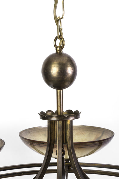 Unique Geman Art Deco Chandelier By Ikora - Art Deco Antiques
 - 6