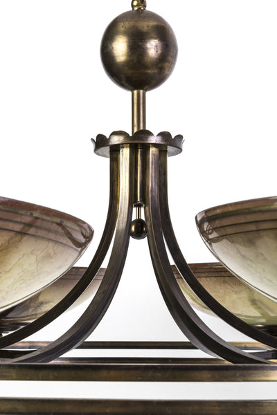 Unique Geman Art Deco Chandelier By Ikora - Art Deco Antiques
 - 5
