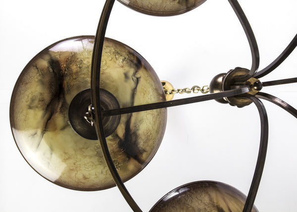 Unique Geman Art Deco Chandelier By Ikora - Art Deco Antiques
 - 4