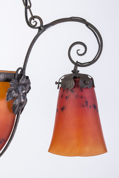 French Art Deco Chandelier By Charles Schneider - Art Deco Antiques
 - 4
