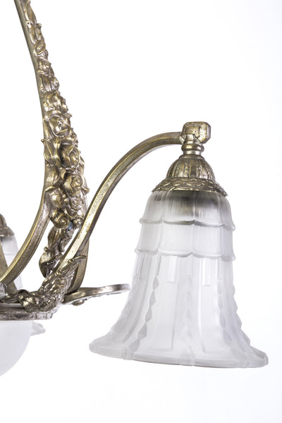Stunning Early French Art Deco Chandelier - Art Deco Antiques
 - 4
