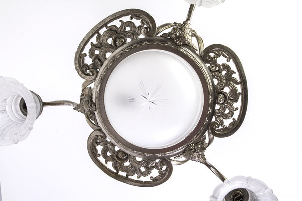 Stunning Early French Art Deco Chandelier - Art Deco Antiques
 - 3