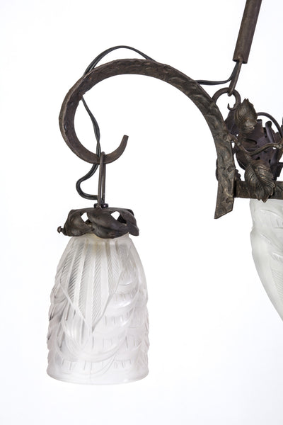 Magnificent Early French Art Deco Chandelier By Charles Schneider - Art Deco Antiques
 - 2