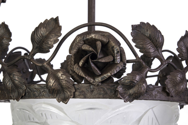Magnificent Early French Art Deco Chandelier By Charles Schneider - Art Deco Antiques
 - 5