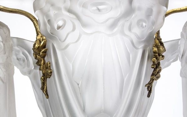 Luxe French Art Deco Chandelier By Degue - Art Deco Antiques
 - 3