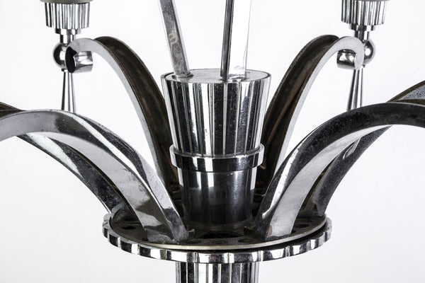 Elegant French Art Deco Chandelier By Petitot - Art Deco Antiques
 - 5