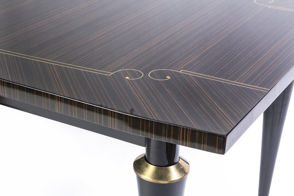 Elegant Dining Table Macassar Ebony - Art Deco Antiques
 - 5
