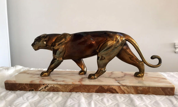 Art Deco Panther Sculpture - Art Deco Antiques
 - 1