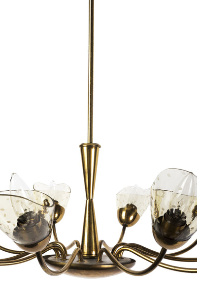 Sensational Italian Mid-Century Modernist Chandelier With Floral Motif - Art Deco Antiques
 - 5
