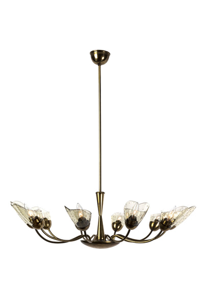Sensational Italian Mid-Century Modernist Chandelier With Floral Motif - Art Deco Antiques
 - 8