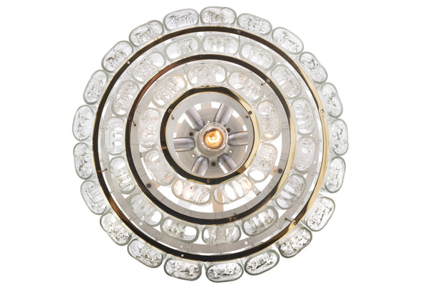 Gorgeous Mid-Century Modernist Chandelier By Doria - Art Deco Antiques
 - 9
