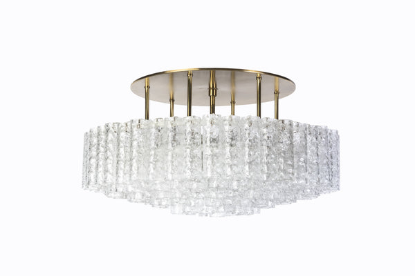Gorgeous Mid-Century Modernist 1950's Flush Mount Chandelier - Art Deco Antiques
 - 1