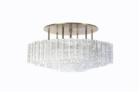 Gorgeous Mid-Century Modernist 1950's Flush Mount Chandelier - Art Deco Antiques
 - 1