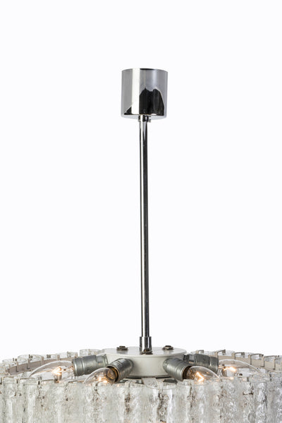 Exceptional German Multi-Tiered Glass Tube Chandelier By Doria - Art Deco Antiques
 - 7
