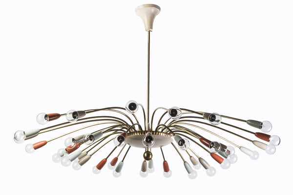 Unique Mid-Century Modernist Spider Form Sputnik - Art Deco Antiques
 - 1