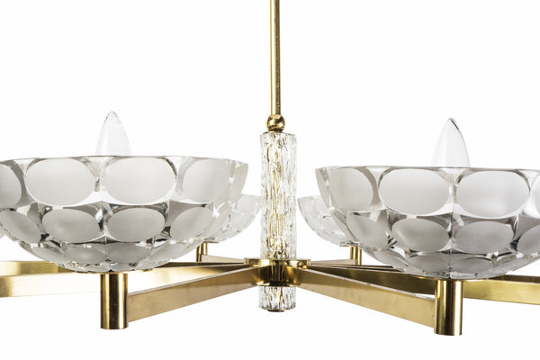 Gorgeous Austrian Mid-Century Modern Chandelier By Kalmar - Art Deco Antiques
 - 4