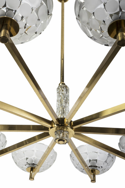 Gorgeous Austrian Mid-Century Modern Chandelier By Kalmar - Art Deco Antiques
 - 6