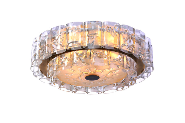 Beautiful 1960's Mid-Century Modernist Flush Mount By Doria - Art Deco Antiques
 - 2