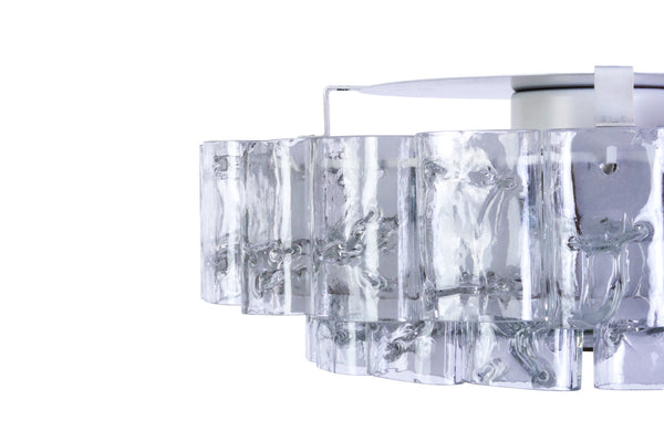 Beautiful 1960's Mid-Century Modernist Flush Mount By Doria - Art Deco Antiques
 - 7